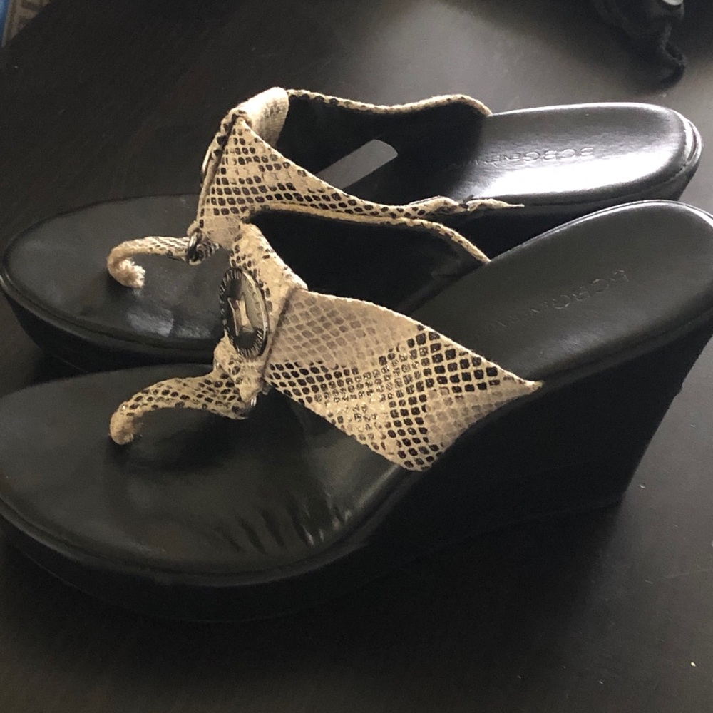 Snakeskin Wedge
